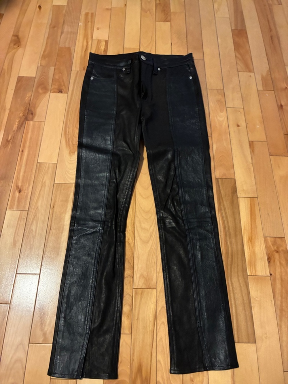 Rag & Bone 100% leather straight leg pant